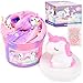 WUJYLY Unicorn Cloud Slime for Kids Christmas Slime with Unicorn Rainbow Charms Stretchy Toy for GirlsBoys Soft Scented Sensory Gift for Kids - Image 2