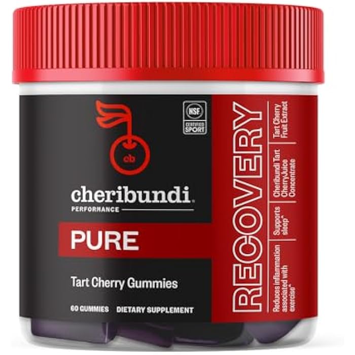 Cheribundi جيريبوندي حلوى الكرز الحامض النقية | أداء لأقصى استعادة مع 25 كرز حامض | دعم مضاد للأكسدة قوي، غير معدّل وراثيًا، خالي من الغلوتين، نباتي | 20 سعرة حرارية لكل حصة | 60 حبة - Image 1