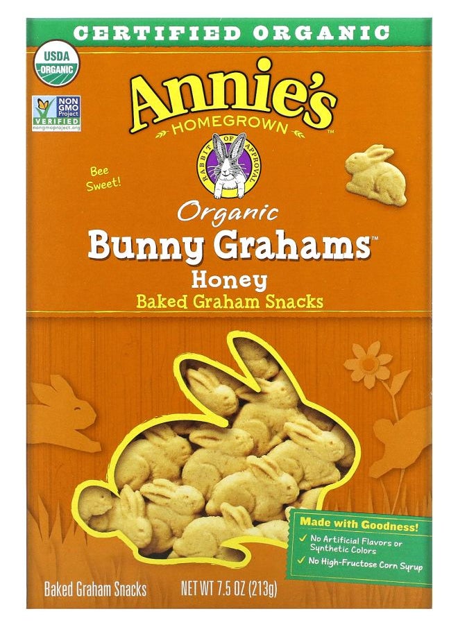 Annie's Organic Baked Bunny Graham Snacks Honey 7.5 oz (213 g) 