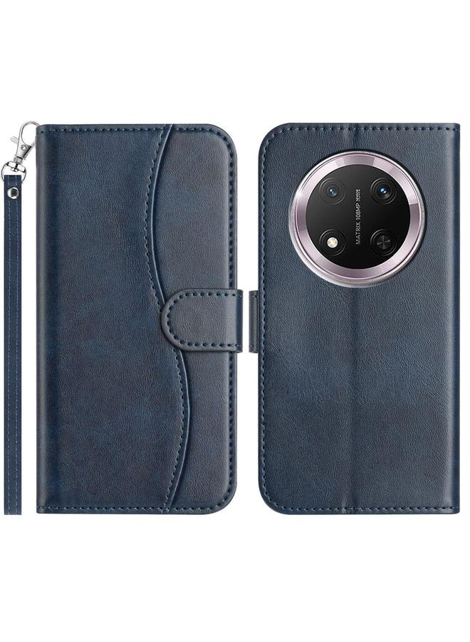 زبون جراب هاتف Honor X9c المصنوع من الجلد على شكل حرف S قابل للطي المزدوج - Image 1