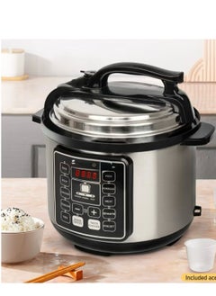 Generic 10 In 1 Electric Pressure Cooker Instant Programmable Smart Pot 1050 Watts Rice Cooker, 6 Liters, 10 Smart Programs Black MES6817  - Image 1