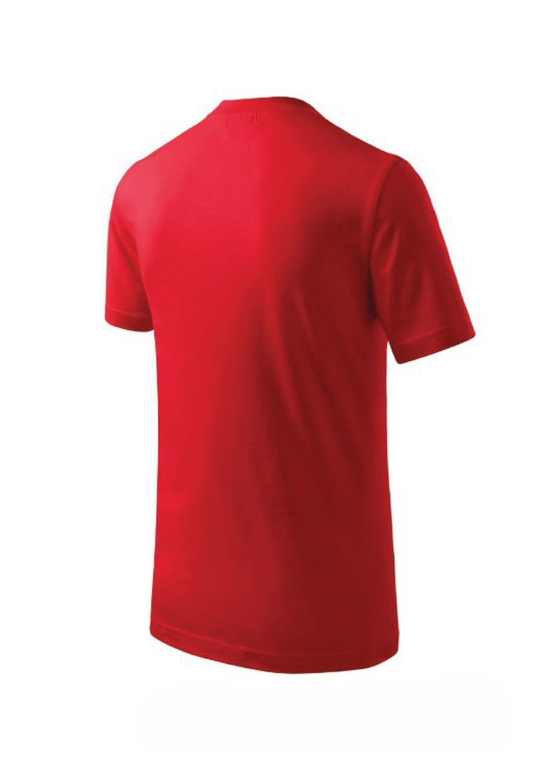 PRINTSHOP4ME Portugal Soccer Printed Round neck cotton Tshirt for Sports fan unisex Adults and Kids Red - Image 4