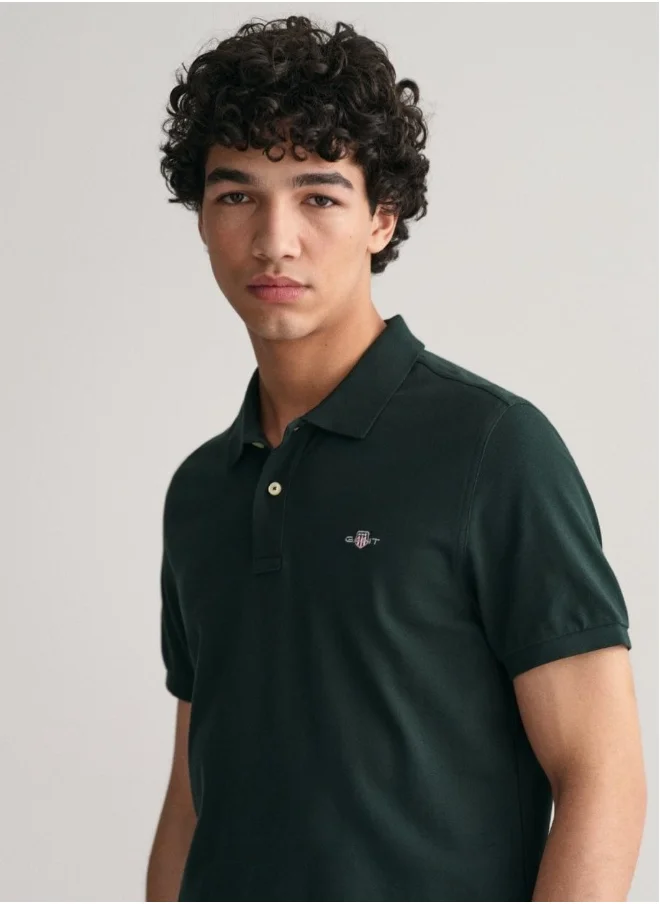 غانت Gant Regular Fit Shield Pique Polo Shirt