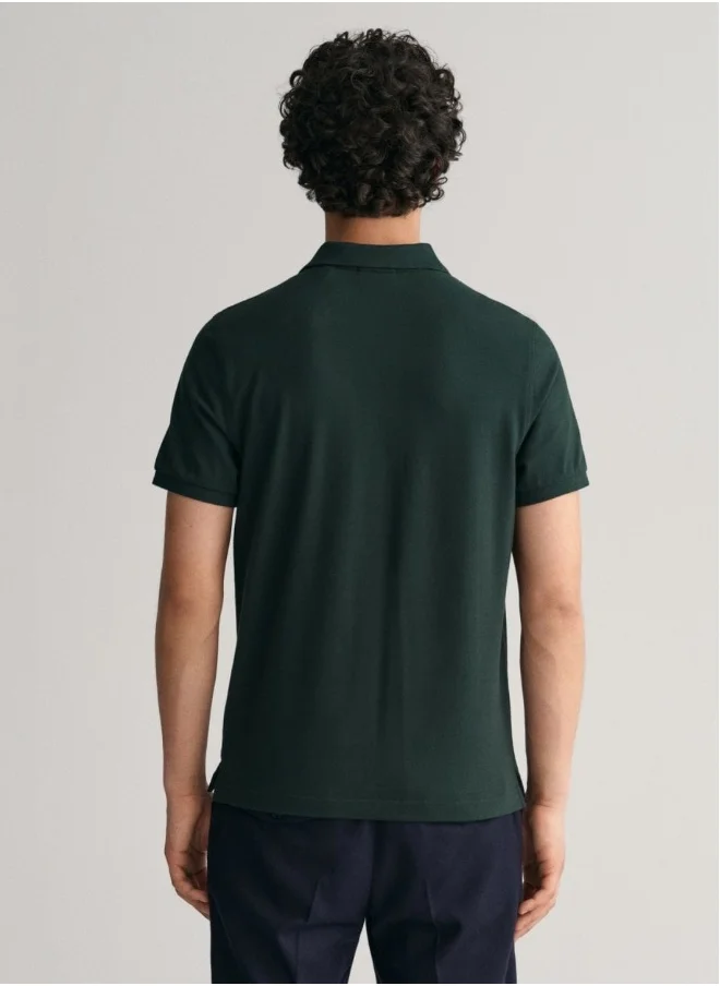 غانت Gant Regular Fit Shield Pique Polo Shirt