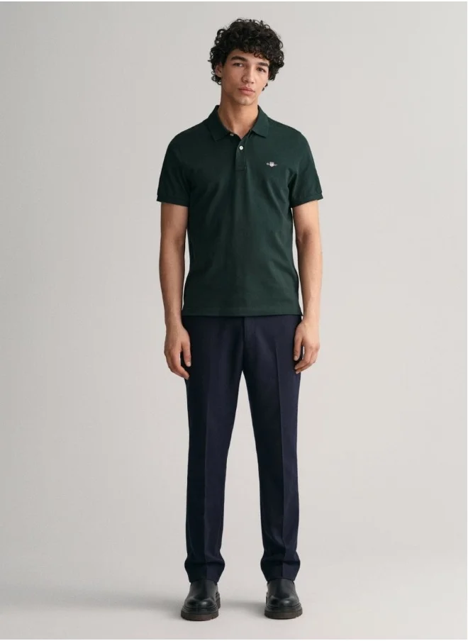 غانت Gant Regular Fit Shield Pique Polo Shirt