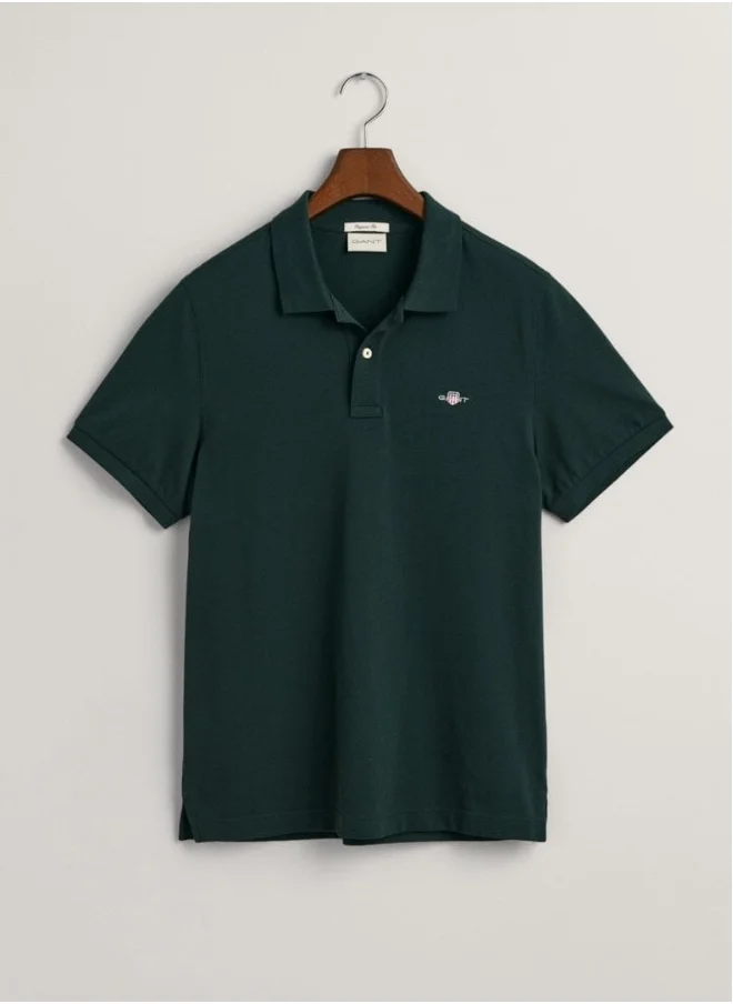 غانت Gant Regular Fit Shield Pique Polo Shirt