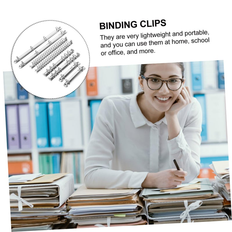 Loose Leaf Binder with Metal Spine Inserts for Office School and DIY Projects Notebook Binding System - Image 4