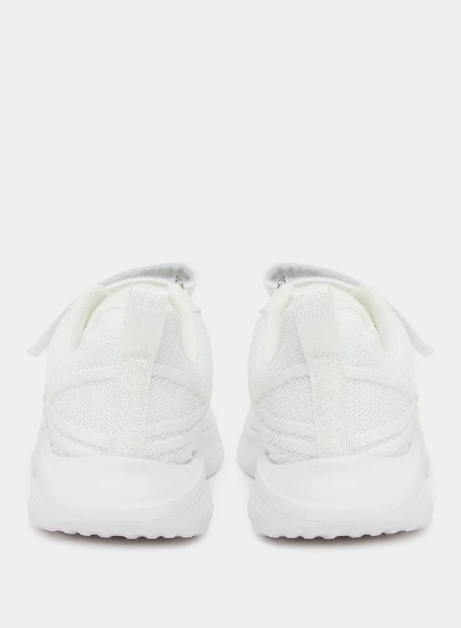 Styli Styli Textured Knit Hook and Loop Sneakers