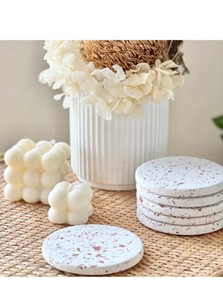 Terrazzo Coasters With Organizer / Concrete Decore / Handmade 5 pcs - pzsku/Z8A8C4257FFB23DEB28C3Z/45/_/1703571920/13d2b80a-eb06-407d-88d3-884d3a079381