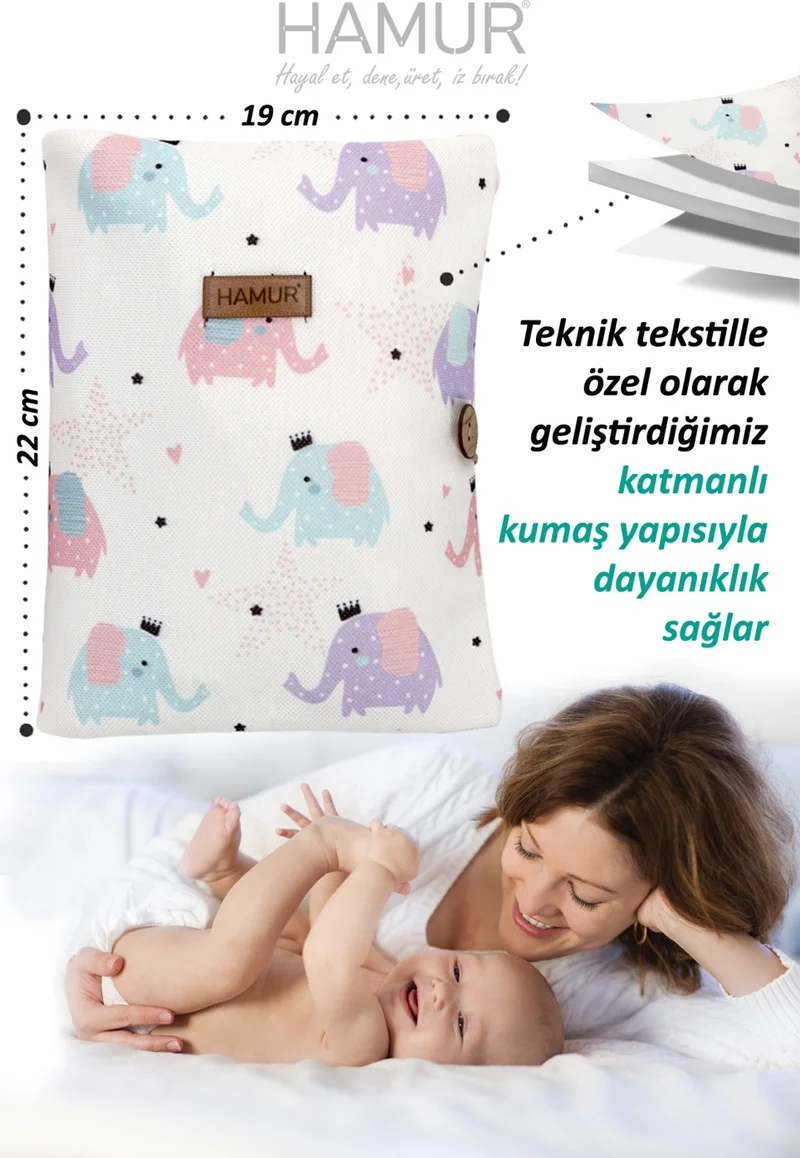 هامور Mother Baby Care Bag Newborn Diaper Changing Organizer Bag Organizer Elephant