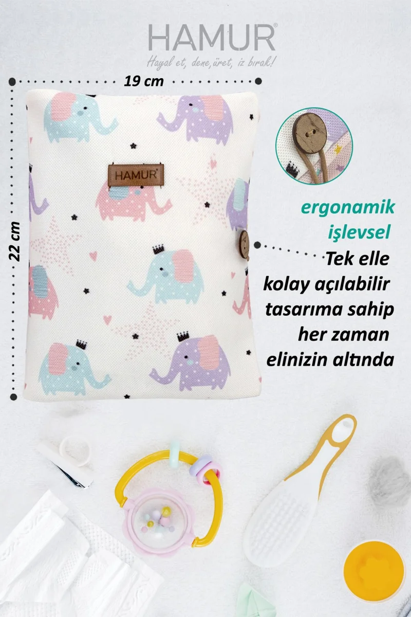 هامور Mother Baby Care Bag Newborn Diaper Changing Organizer Bag Organizer Elephant