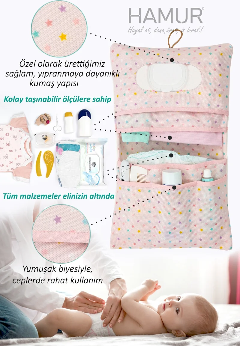 هامور Mother Baby Care Bag Newborn Diaper Changing Organizer Bag Organizer Elephant