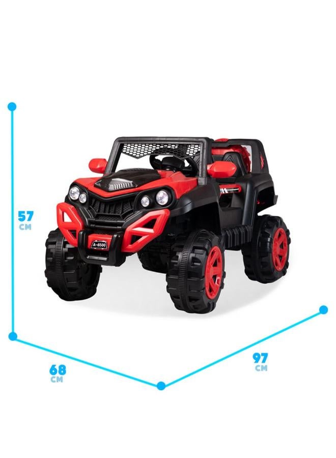 Dream Land Mystique Electric Rides-on Car for Kids with Remote Control - Red - A6500 - Image 5
