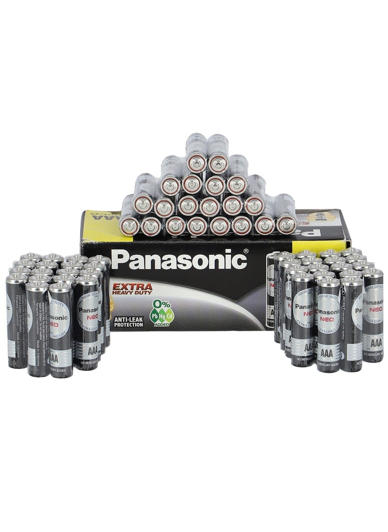 Panasonic - 60 Pieces Extra Heavy Duty Neo AAA Battery - Image 1