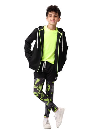 Boys' Black Sweatshirt with Green Zipper – Soft, Durable Fabric - pzsku/Z8A8C9B4A9007C73DF6BDZ/45/_/1740131628/62644e6f-7c7b-48c4-96ba-6048c1fda8b3