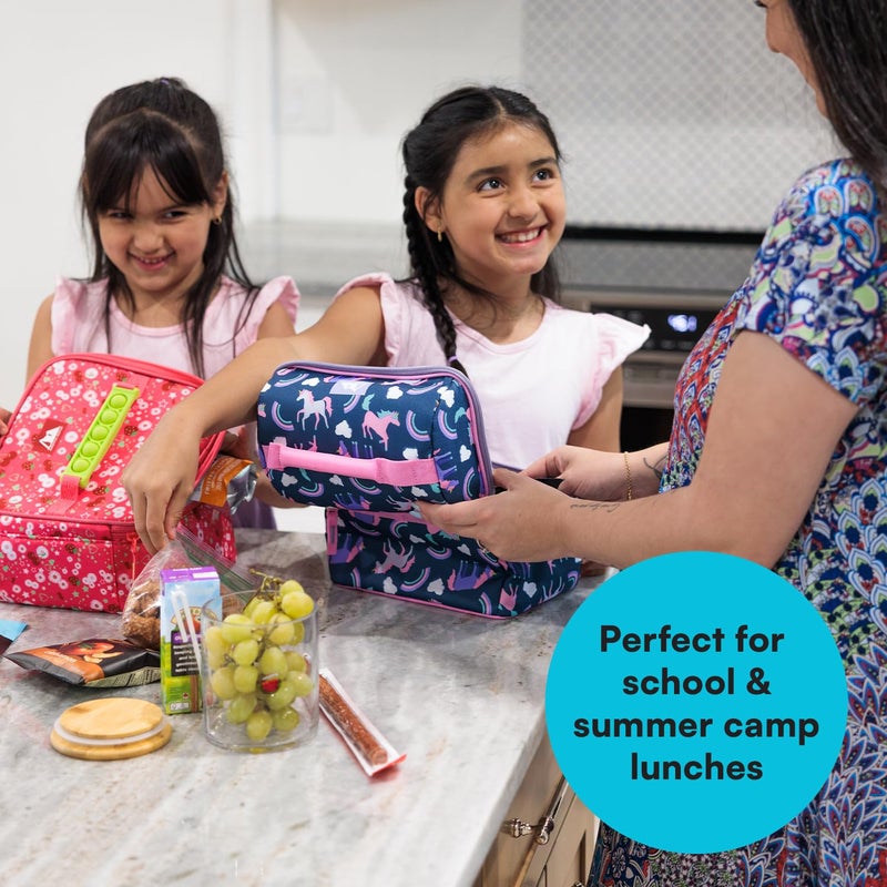 Arctic Zone Kids Lunch Bucket Combo with 210g Ice Pack and Sandwich Container, Unicorn Princess - Image 5