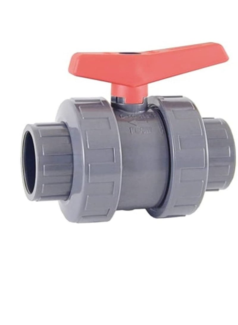 Cepex PVC Heavy Duty Water Supply Pipe Fittings for Swimming Pool, Agriculture, Irrigation & Commercial Plumbing Use (1.1/2 Inch, Union Ball Valve (Anti Block))  - Image 3