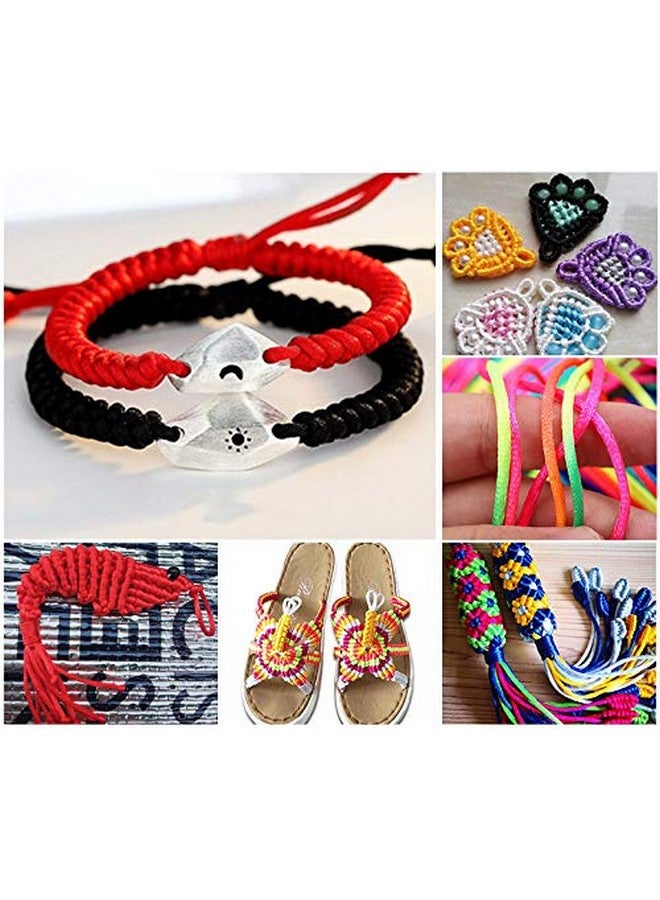 TONIFUL 2Mm X 110 Yards Red Nylon Cord Satin String For Bracelet Jewelry Making Rattail Macrame Waxed Trim Cord Necklace Bulk Beading Thread Kumihimo Chinese Knot Craft - Image 5