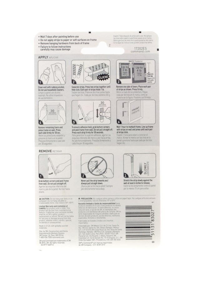 Command Picture Hanging Strips Small Holds 4 Pairs - Image 3