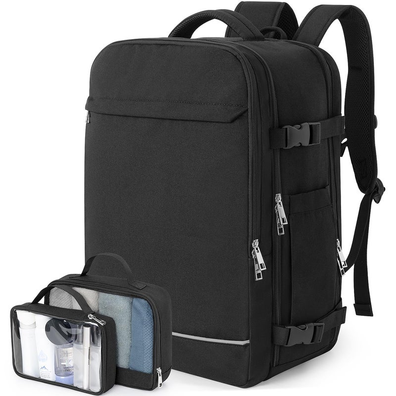 Sinaliy Personal Item Backpack 40L Large Travel Backpack for Women Men Waterproof Carry on Backpack for College Business Work