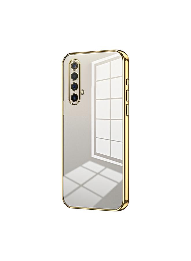 اس-توب جراب لهاتف Realme X50 / X50m 5G جراب هاتف شفاف مطلي بفتحة دقيقة - Image 1