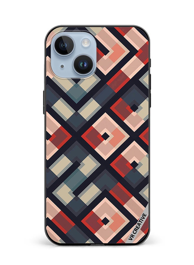 VR CREATIVE Protective Case Cover For Apple iPhone 15 Plus Pattern Design Multicolour - Image 1
