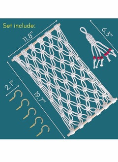 Y&D Hanging Fruit Hammock Rack Net Basket Storage Space Saving With Hooks Suitable For Kitchen Cabinets  - Image 5