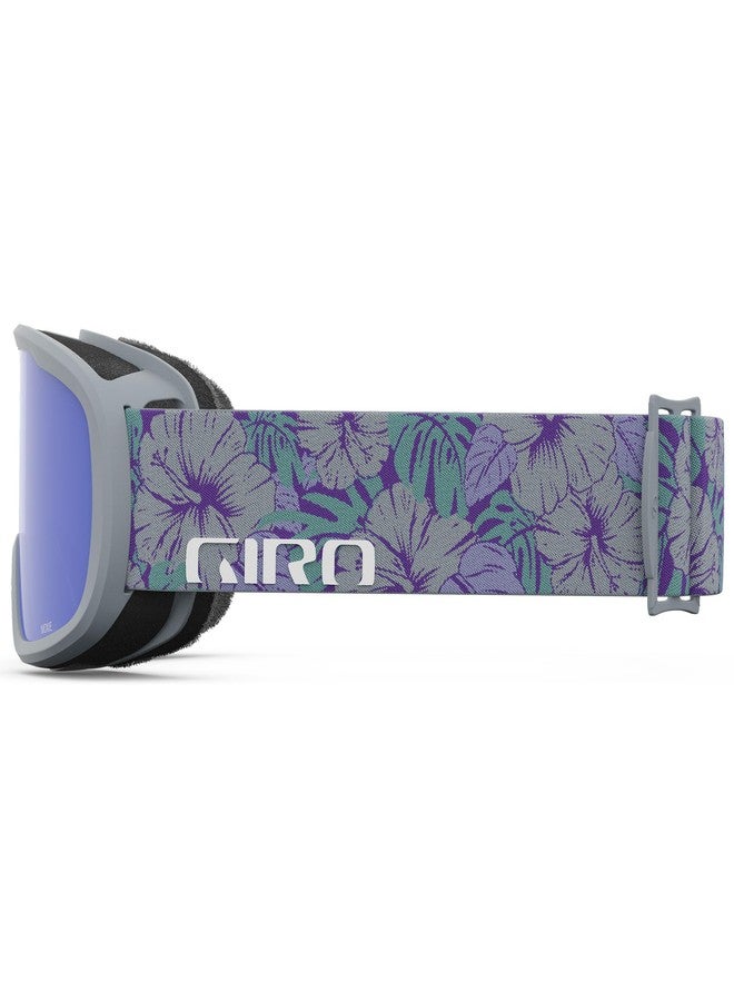 Giro Womens Moxie Ski/Snow Goggles - Grey Botanical - Grey Cobalt/Yellow Lens - Image 2
