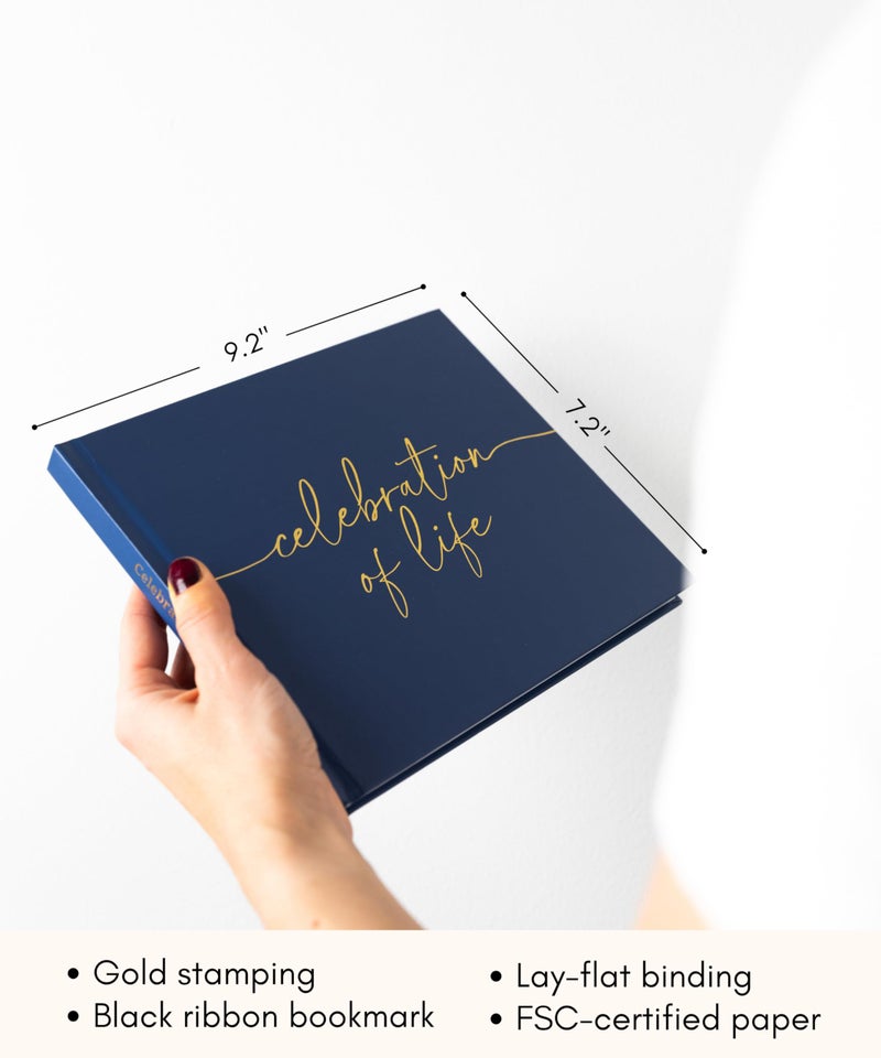 Lamare Funeral Guest Book for Memorial Service â€“ Elegant Celebration of Life Guest Book and in Loving Memory Guest Book - Condolences Book for Funeral - Image 3