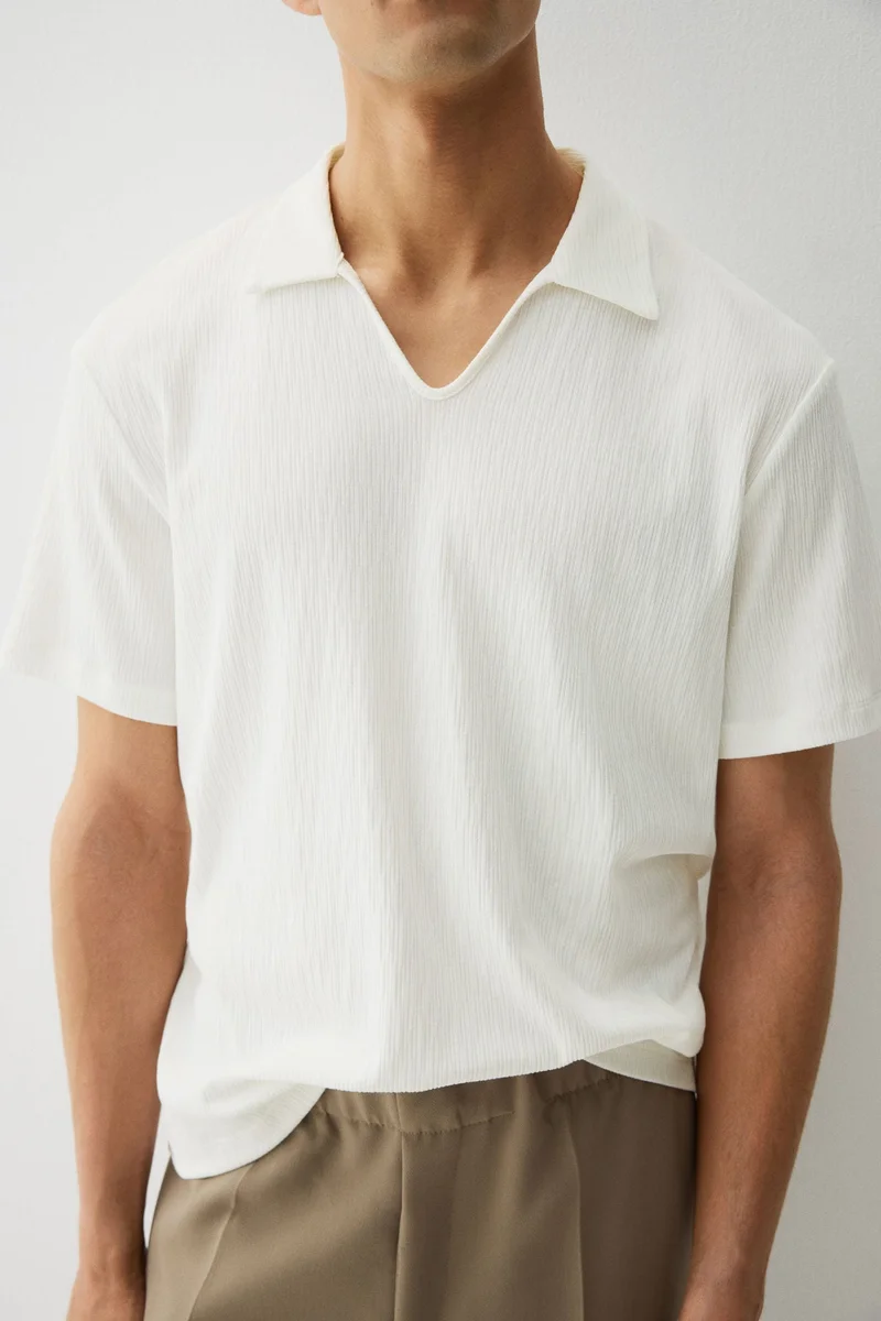 H&M Regular Fit Collared T-shirt