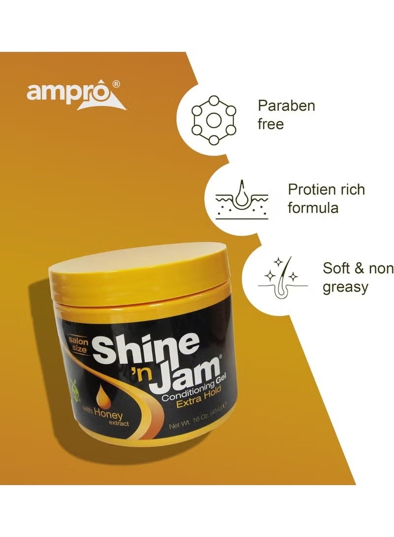 Shine 'n Jam Conditioning Gel | Extra Hold 454g - Image 2