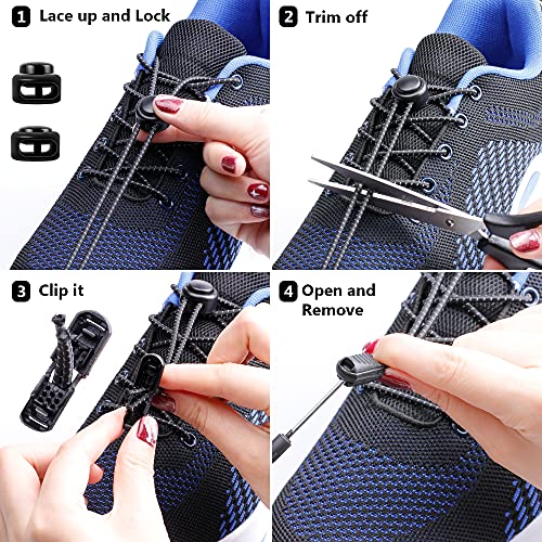 UpUGo Elastic Shoe Laces, 3 Pairs No Tie Shoe Laces Tieless for Kids, Adults, Elderly, One Size Fit All - Image 5