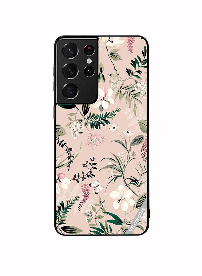 VR CREATIVE Protective Case Cover For Samsung Galaxy S21 Ultra 5G Whitpi Design Multicolour - Image 1