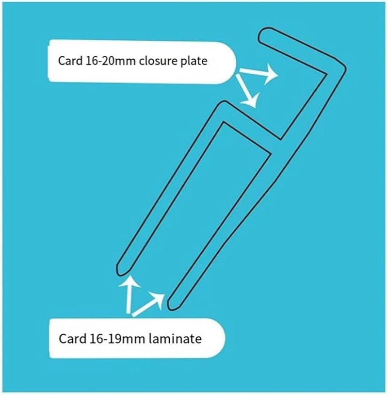 مشبك تثبيت باب الخزانة 16-20 مم، أداة تحديد الخشب، مجموعة متعددة المواصفات - Image 3