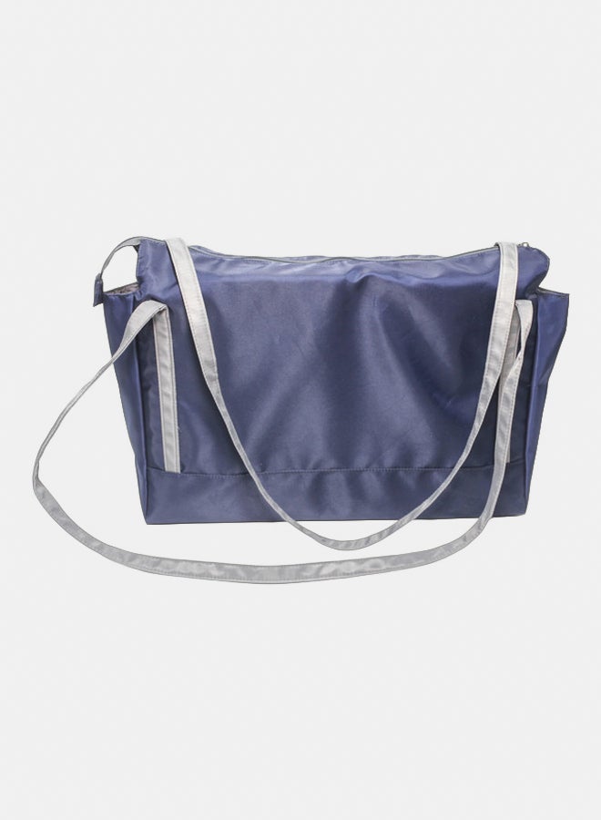 Glitter Women Bag with Cross Hand - BLUE - Image 3