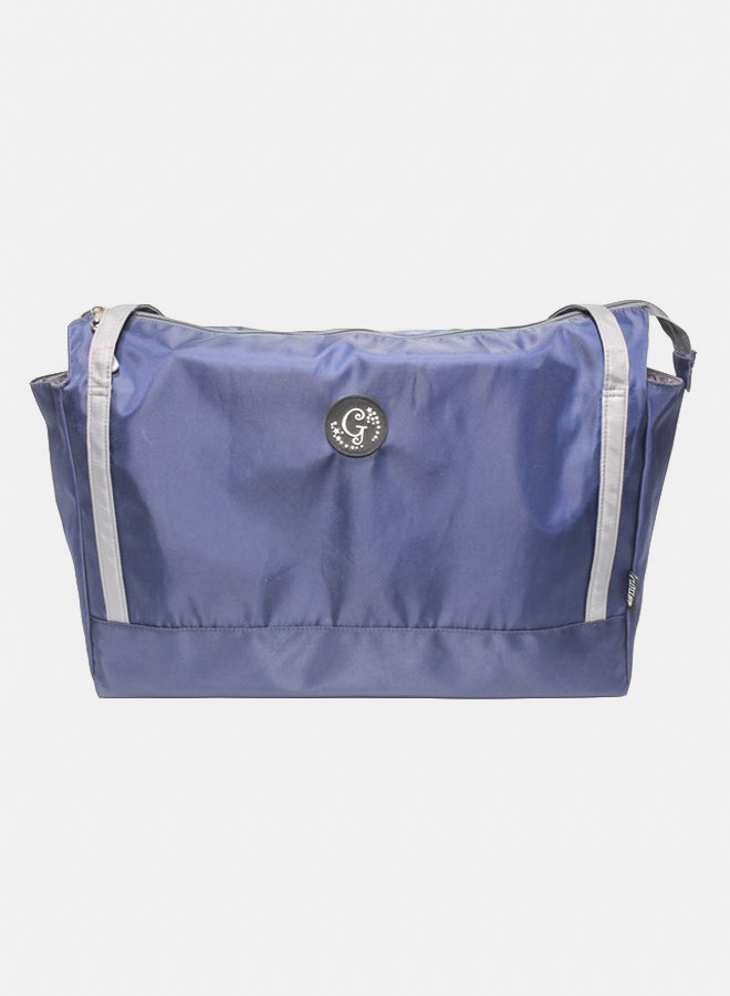 Glitter Women Bag with Cross Hand - BLUE - Image 2