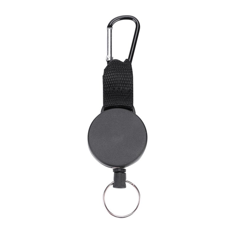 60cm Stainless Steel Wire Rope Retractable Key Chain Stretching Key Clasp Anti Lose Keyring - Image 1