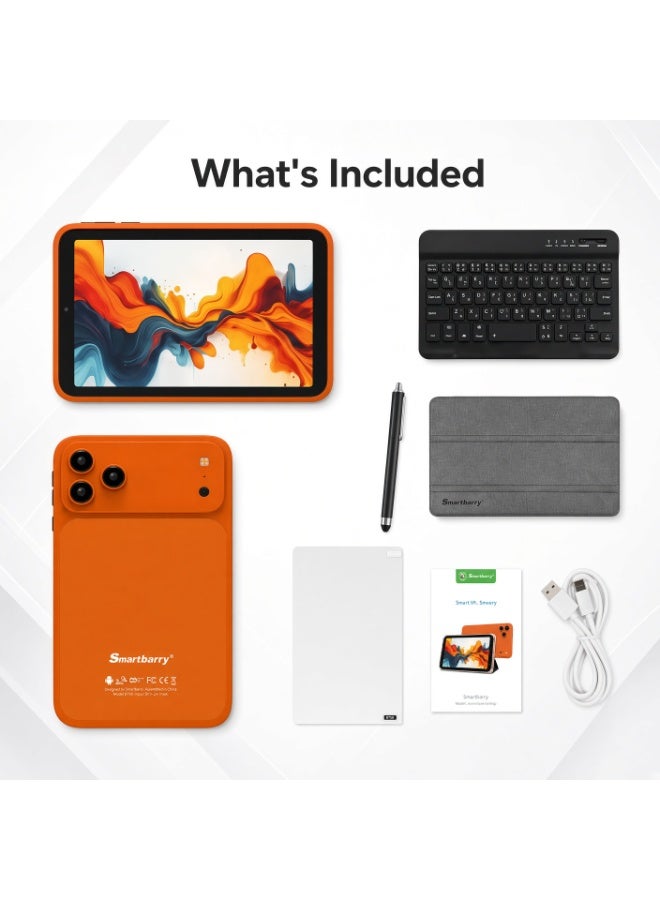Smartbarry B750 7-Inch Android 9.0 Tablet, 3G Dual SIM Calling, 2GB RAM 16GB ROM, HD Touchscreen Display, WiFi & Bluetooth, Portable Tablet with Keyboard, Protective Case & Accessories - Image 2