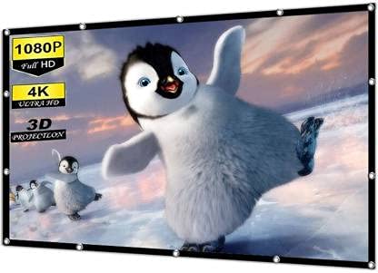 Savsol® 2023 Upgraded 77 inch Projector Screen,4K HD 16:9 Portable Video Screen Foldable Anti-Crease Indoor Outdoor for Home, Office, Classroom Screen (Width 170.18 cm x 96.52 cm Height) - Image 3