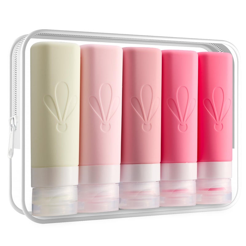 INSFIT Travel Bottles for Toiletries TSA Approved 3oz Travel Size Toiletries BPA Free Leak Proof Squeezable Silicone Tubes Travel Essentials for Shampoo Conditioner Lotion Soap - Image 2
