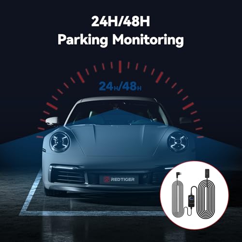 REDTIGER Dash Cam OBD Hardwire Kit with USB C Port,12V-24V to 5V, Low Voltage Protection for 24H Parking Mode,Suitable Series Dash Cam - Image 2