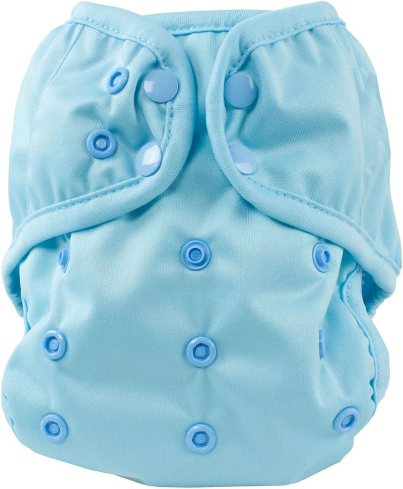 OsoCozy One Size Cloth Diaper Covers - Adjustable Snap Fit & Double Leg Gussets for Baby Boys & Girls from 8-35 Pounds. Use with Prefold, Flat or Fitted Cloth Diapers or Snap-in Inserts. - Image 1