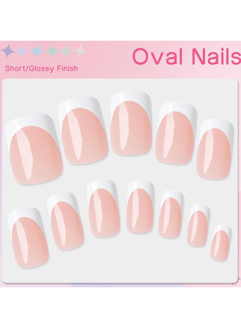 ريمي بيلا أظافر فرنش جل - أظافر فرنش جاهزة بالضغط بشكل سكوير مع برايمر وطبقة أساس مُسبقة 150 قطعة - Image 5