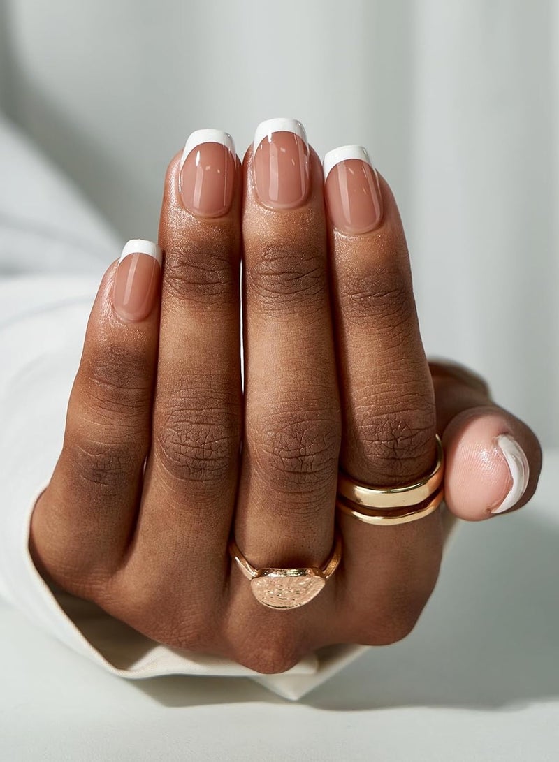 ريمي بيلا أظافر فرنش جل - أظافر فرنش جاهزة بالضغط بشكل سكوير مع برايمر وطبقة أساس مُسبقة 150 قطعة - Image 2