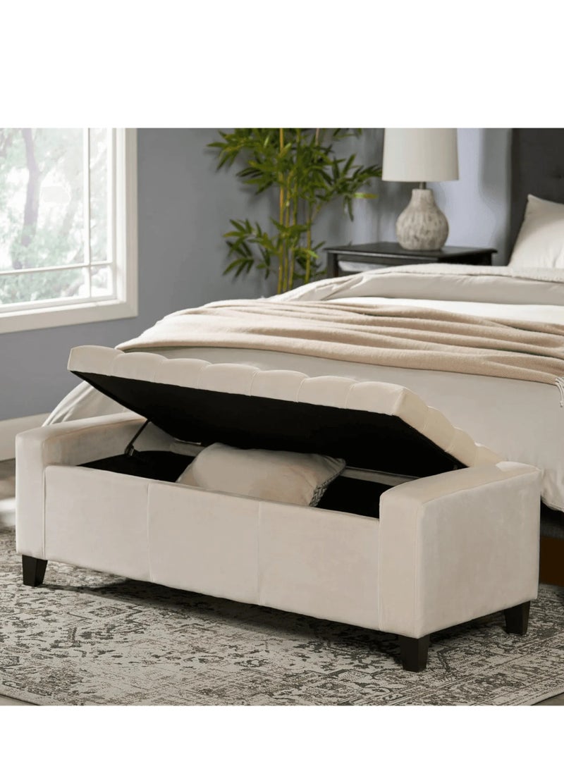 وودن تويست أريكة مصنوعة يدويًا بأزرار معنقدة بتصميم قابل للطي للتخزين - Image 2