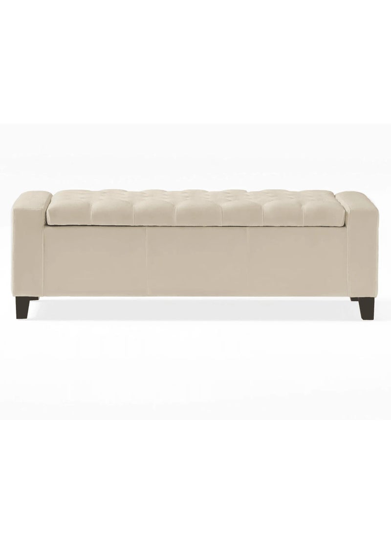 وودن تويست أريكة مصنوعة يدويًا بأزرار معنقدة بتصميم قابل للطي للتخزين - Image 4