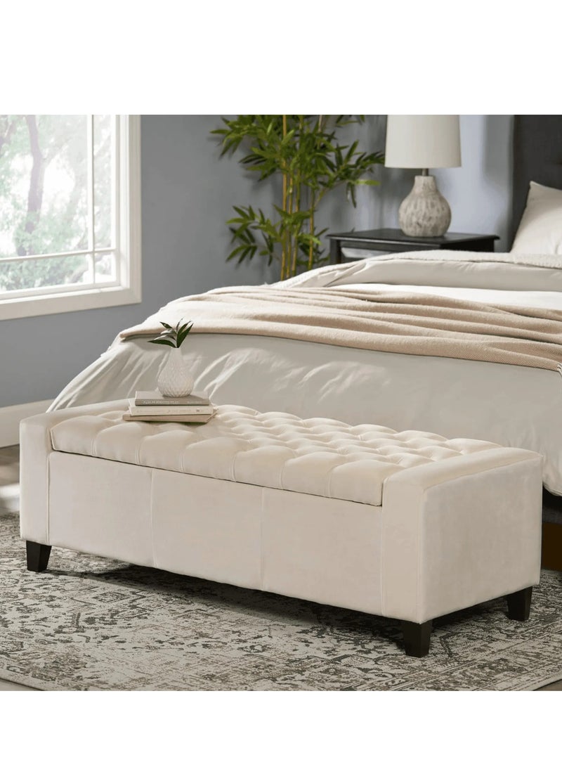 وودن تويست أريكة مصنوعة يدويًا بأزرار معنقدة بتصميم قابل للطي للتخزين - Image 1