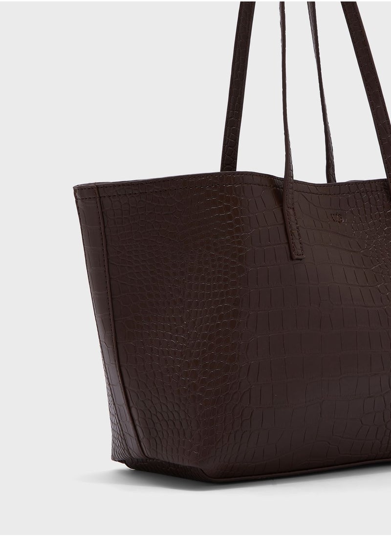 ELLA - Croc Tote Bag - Image 1