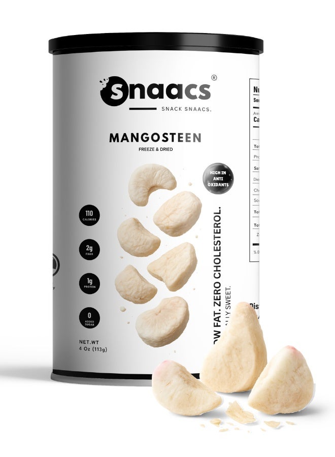 SNAACS Freeze-Dried Mangosteen Slices | No Added Sugar | Tropical Sweet-Tart Crunchy Snack (3 oz | 85 g) - Image 1