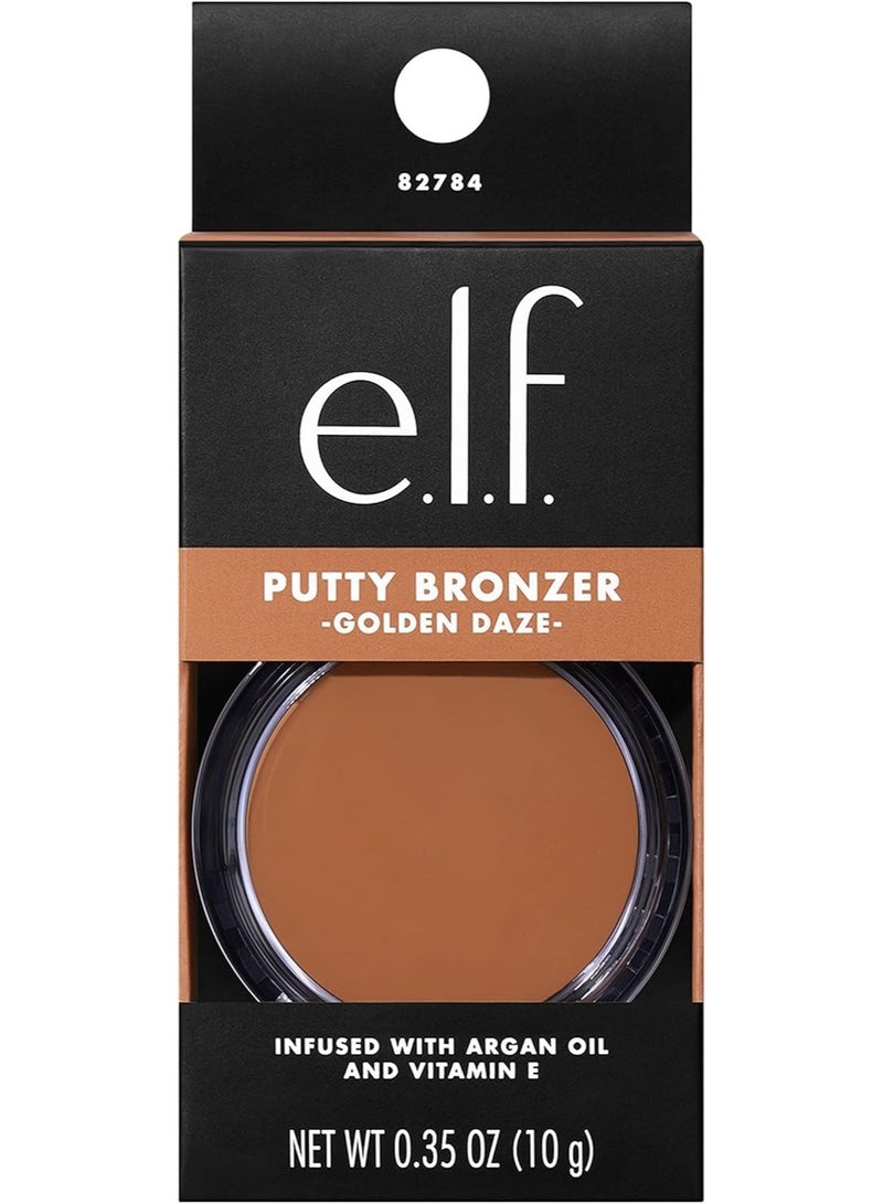 elf Putty Bronzer, Creamy & Highly Pigmented Formula, Creates a Long-Lasting Bronzed Glow, Infused with Argan Oil & Vitamin E, Golden Daze, 0.35 Ounce (10 g) (Pack of 1) - Image 2